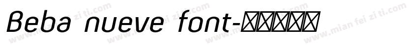 Beba nueve font字体转换